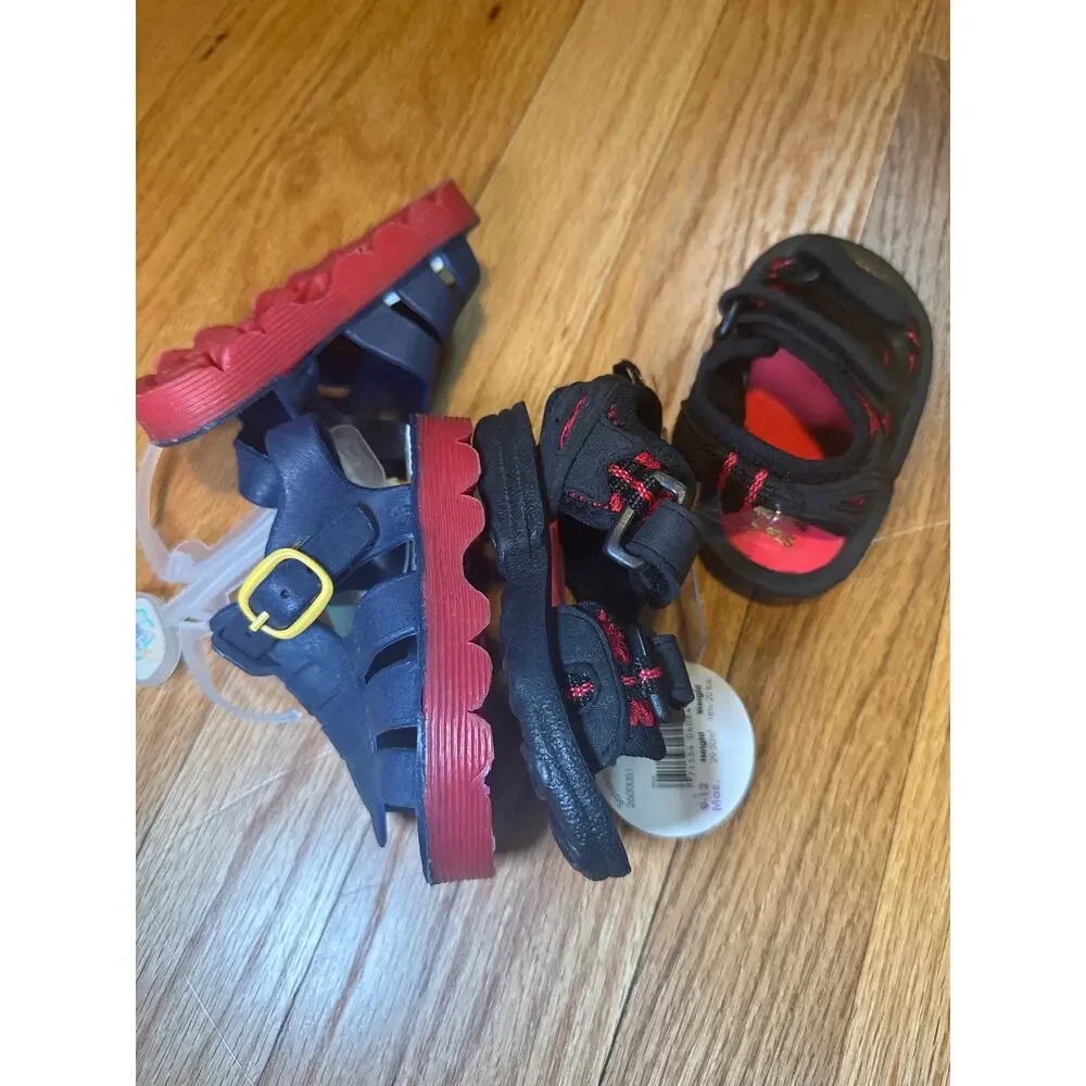 NEW baby Sandals Sz 4 (9-12 months) -TWO PAIRS